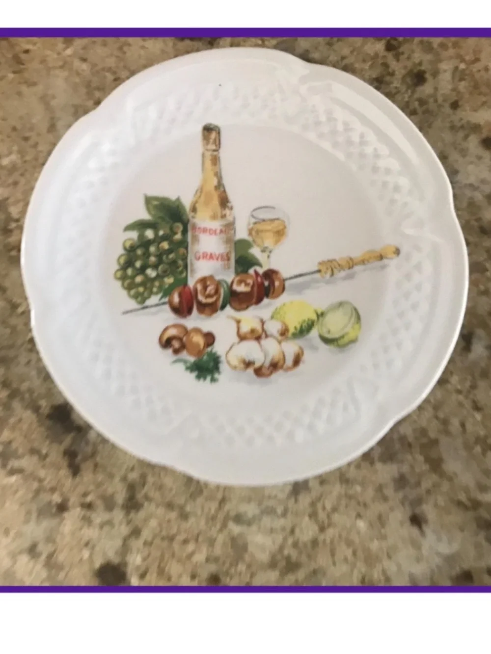 Porcelain canapé appetizer plates  PHILIPPE DESHOULIERE set of 6 New In Box